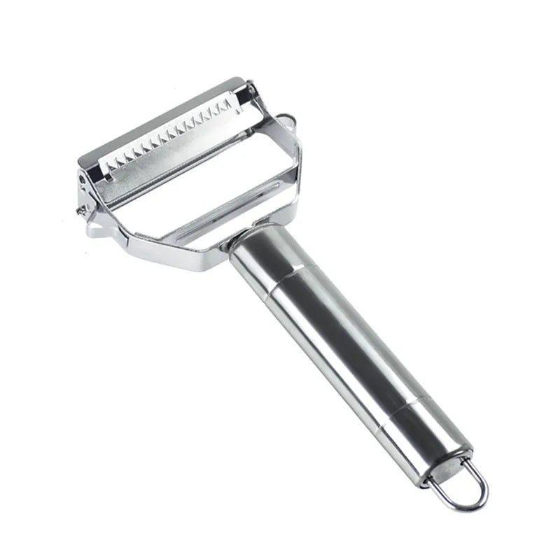 Versatile Stainless Steel Kitchen Peeler - Effortlessly Slice and Shred Fruits and Vegetables