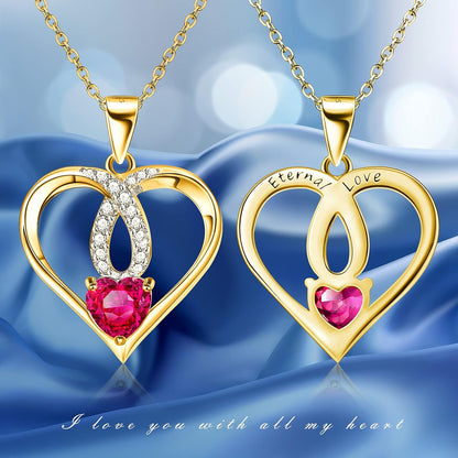 Preserved Real Rose with Eternal Love Necklace - 21.65" Extended Chain, Perfect Anniversary, Birthday, and Valentine's Gift for Women, Including Wives, Girlfriends, Mothers, Grandmothers, Daughters, and Sisters on Special Occasions.